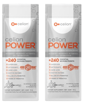 celion power presentación sachet 6 sobres 15gr